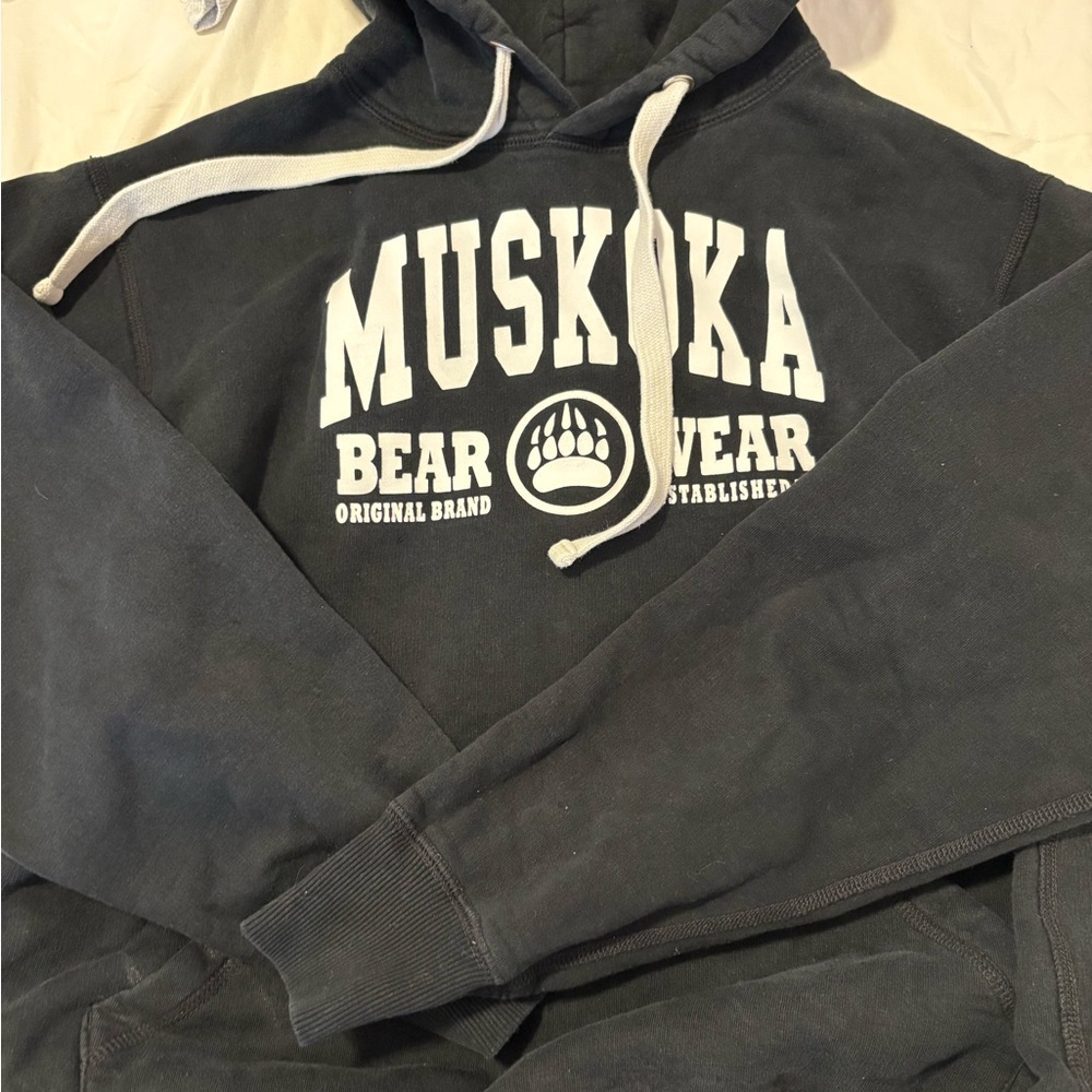 Muskoka Bear Wear Black Hoodie
